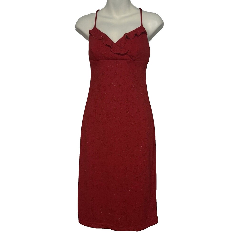 Vintage La Belle Babydoll Slip Dress Sz M Sexy Going Out Club Wear Y2K 90s